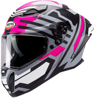 Caberg Drift Evo II Horizon Helmet,  black-grey-pink,  Size M for Men