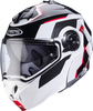 Caberg Duke Evo Move Helmet,  black-white-red,  Size M for Men