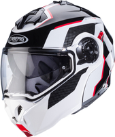 Caberg Duke Evo Move Helmet,  black-white-red,  Size M for Men