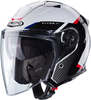Caberg Flyon II Boss Jet Helmet,  black-white-red,  Size M for Men