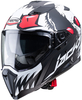 Caberg Jackal Darkside Helmet,  black-white-red,  Size L,  black-white-red,  Size L