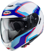 Caberg Levo Sonar Helmet,  white-red-blue,  Size L,  white-red-blue,  Size L