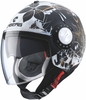 Caberg Riviera V3 Floral Jet Helmet,  black-white-gold,  Size S for Women,  black-white-gold,  Size S for Women