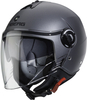 Caberg Riviera V4 Mat Jet Helmet,  black-grey,  Size M,  black-grey,  Size M