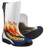 Daytona Speed Master GP II GP Motorcycle Boots,  white-blue,  Size 38,  white-blue,  Size 38