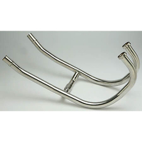 DELKEVIC Elbow,  stainless steel,  KAWASAKI GPZ 500 S,  87-03,  silver,  silver