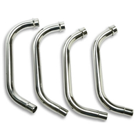 DELKEVIC Elbow,  stainless steel,  YAMAHA XJ 900,  94-,  silver,  silver