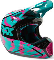 FOX V1 Nuklr Motocross Helmet,  turquoise,  Size 2XL