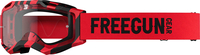 Freegun Danger Motocross Goggles,  black-red,  black-red,  Size One Size