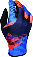 Freegun Devo Hero Kids Motocross Gloves,  blue-orange,  Size XL,  blue-orange,  Size XL