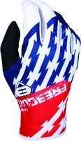 Freegun Devo Outlaw Kids Motocross Gloves,  black-white-red,  Size XL,  black-white-red,  Size XL