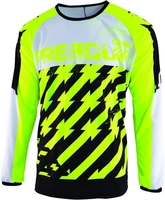 Freegun Devo Outlaw Kids Motocross Jersey,  black-white-yellow,  Size M,  black-white-yellow,  Size M