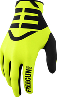 Freegun Devo Skin Kids Motocross Gloves,  yellow,  Size 10/11,  yellow,  Size 10/11