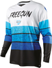 Freegun Devo Stripe Motocross Jersey,  blue,  Size L,  blue,  Size L