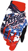 Freegun Whip US Motocross Gloves,  black-red-blue,  Size 2XL,  black-red-blue,  Size 2XL