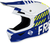 Freegun XP4 Danger Kids Motocross Helmet,  white-blue-yellow,  Size M,  white-blue-yellow,  Size M