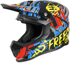 Freegun XP4 Maniac Kids Motocross Helmet,  black-red-yellow,  Size L,  black-red-yellow,  Size L