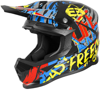 Freegun XP4 Maniac Kids Motocross Helmet,  black-red-yellow,  Size L,  black-red-yellow,  Size L