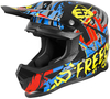 Freegun XP4 Maniac Motocross Helmet,  black-red-yellow,  Size L,  black-red-yellow,  Size L