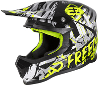 Freegun XP4 Maniac Motocross Helmet,  black-yellow,  Size S,  black-yellow,  Size S