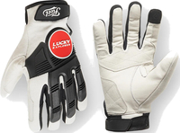 Fuel Astrail Lucky Explorer Motocross Gloves,  white-red,  Size M for Men