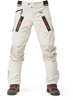 Fuel Astrail Lucky Explorer Motorcycle Textile Pants,  white-red,  Size 30 for Men