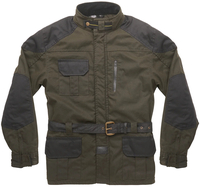 Fuel Bunker waterproof Motorcycle Wax Jacket,  green,  Size 2XL for Men