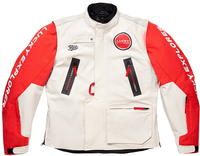 Fuel Endurage Lucky Explorer Motocross Jacket,  white-red,  Size 2XL for Men