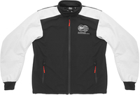 Fuel Patrol Softshell Textile Jacket,  black-white,  Size XL for Men