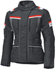 Held Tourino Top waterproof Ladies Motorcycle Textile Jacket,  black-red,  Size S for Women