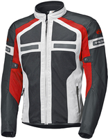 Held Tropic 3.0 Ladies mesh Motorcycle Textile Jacket,  grey-red,  Size M for Women