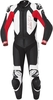 Held Yagusa Two Piece Motorcycle Leather Suit,  black-red,  Size 48,  black-red,  Size 48
