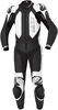 Held Yagusa Two Piece Motorcycle Leather Suit,  black-white,  Size 2XL 52,  black-white,  Size 2XL 52