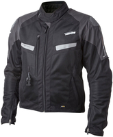 Helite Vented 2.0 Airbag Motorcycle Textile Jacket,  black,  Size 2XL