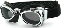 Helly Bikereyes H3 Smoke Motorcycle Goggles,  silver,  silver,  Size One Size