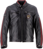 Helstons Ace 10Ans Motorcycle Leather Jacket,  black,  Size 2XL for Men
