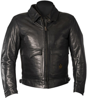 Helstons Bill Motorcycle Leather Jacket,  black,  Size L,  black,  Size L