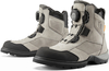 Icon Stormhawk WP Motorcyclce Boots,  grey,  Size 45,  grey,  Size 45