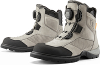 Icon Stormhawk WP Motorcyclce Boots,  grey,  Size 45,  grey,  Size 45
