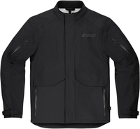 Icon Stormhawk WP Motorcycle Textile Jacket,  black,  Size XL,  black,  Size XL