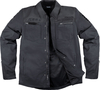 Icon Upstate Canvas National Motorcycle Textile Jacket,  black,  Size S for Men