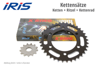 IRIS Kette & ESJOT Räder Chain set HO CB/CBR 650 F,  14-18 (RC75/97/RC74/96),  CB 650 R Neo Sports Cafe,  19-,  black,  black