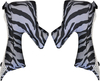 Just1 J12 Cheek Pads,  black-white,  Size M,  black-white,  Size M