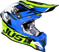 Just1 J12 Dominator Motocross Helmet,  blue-yellow,  Size L,  blue-yellow,  Size L