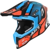 Just1 J12 Vector Carbon Motocross Helmet,  blue-orange,  Size XL,  blue-orange,  Size XL