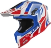 Just1 J12 Vector Carbon Motocross Helmet,  white-red-blue,  Size XL,  white-red-blue,  Size XL
