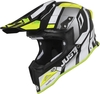 Just1 J12 Vector Carbon Motocross Helmet,  white-yellow,  Size L,  white-yellow,  Size L