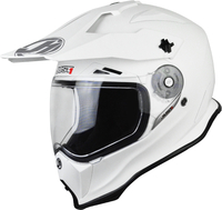 Just1 J14 Adventure Solid Motocross Helmet,  white,  Size M,  white,  Size M