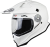 Just1 J14 Adventure Solid Motocross Helmet,  white,  Size S,  white,  Size S