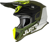 Just1 J18 Pulsar Army Limited Edition MIPS Motocross Helmet,  green,  Size 2XL,  green,  Size 2XL